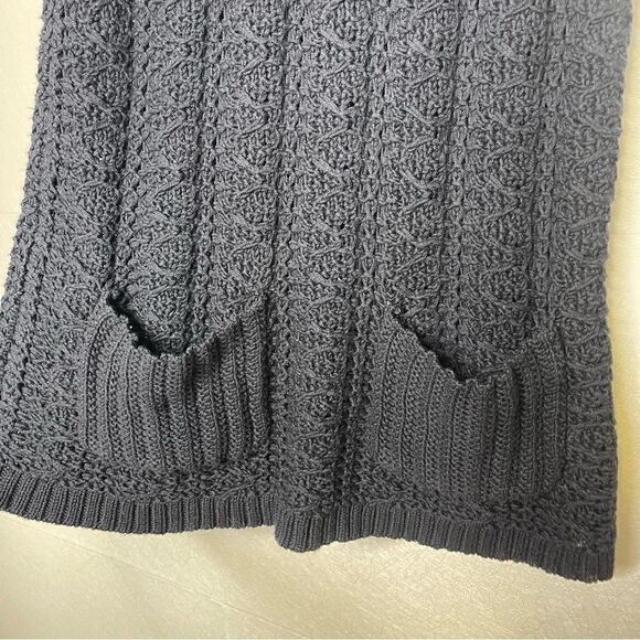 Anthropologie Far Away From Close Knit Sweater Dress Navy S - Picture 2 of 6